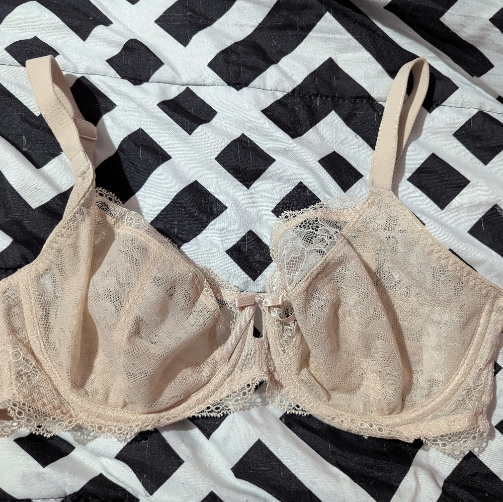 Freya Lace Underwire Bra - Cream